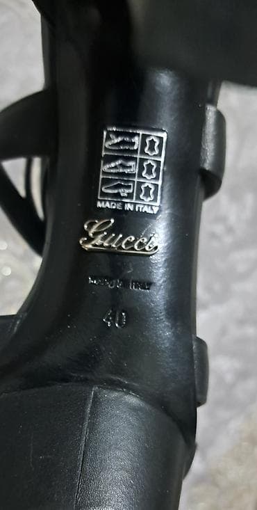 batinka modelleri: "GUCCİ"Qadın platformalı sandal – Made in Italy,40 ölçü - Rəng: qara — 3
