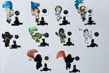 Kinder Star Wars fiqurları biri 4 manata satılır fiqurların üstündə