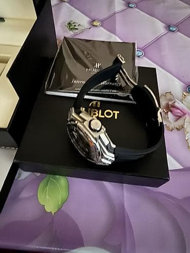 bilərzik modelləri: Qol saatı, Hublot, rəng - Qara — 2