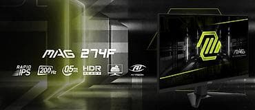 kompüterler: MSI Gaming MAG 274F MS-3CE427"Flat,200Hz,0.5ms, 300nits,Rapid IPS — 4