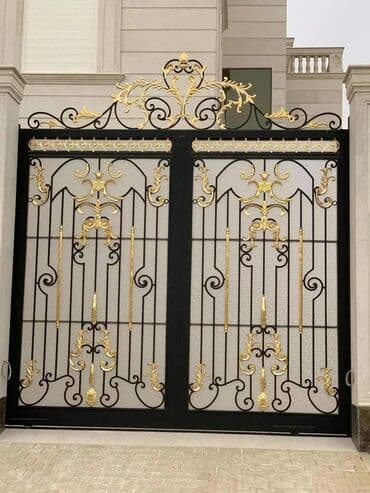 hasar ustu jaluz: Металл Дворовые ворота, Распашные — 4