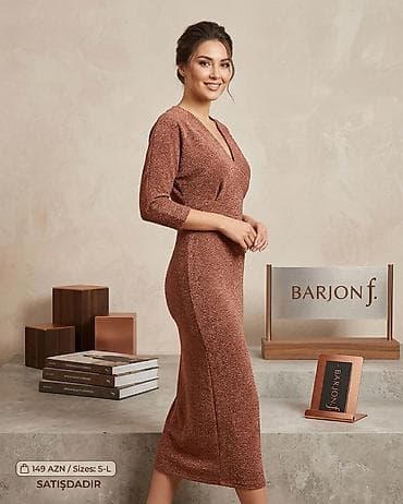 Digər qadın geyimləri: BARJON f. brendindən zərif qadın geyimi - Model: Midi uzunluqda — 2