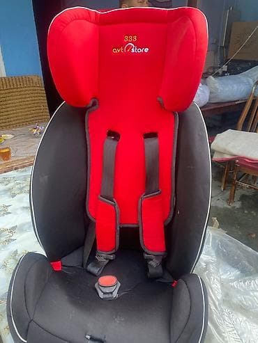 deri plas: Uşaq avtomobil oturacağı – avtostore 333 modeli - Rəng: qara/qırmızı — 1