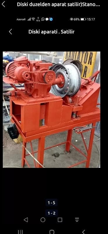 wheel: Disk düzəltmə aparatı (disk düzləmə/stend) - Avtomobil disklərinin — 1