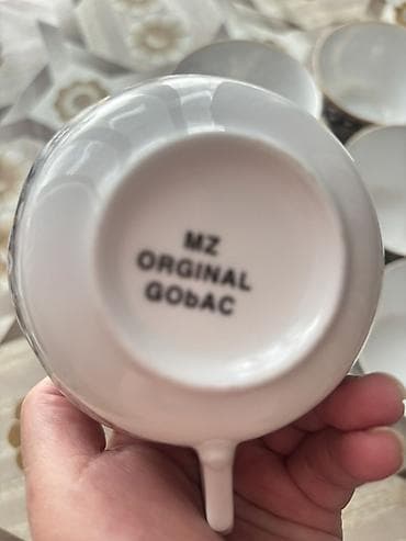 mis caydan: Çay dəsti, rəng - Göy, Farfor, 6 nəfərlik — 3