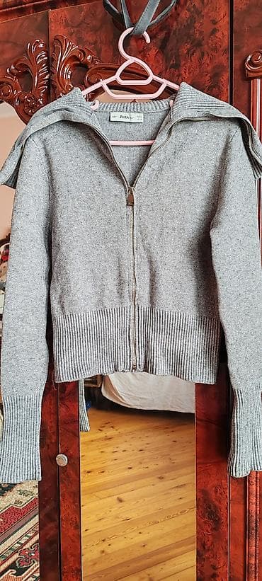 Мужская одежда: Кофта, Zara, S, цвет - Серый — 1