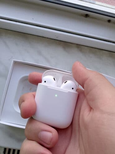 airpods ikinci el: İşlənmiş Simsiz (Bluetooth) Qulaqcıqlar, Apple, rəng - Ağ — 2