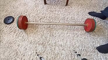 Olimpik Ştanqa 30kg sovet istehsalı Ağsudadı.Qiyməti 100 Azn