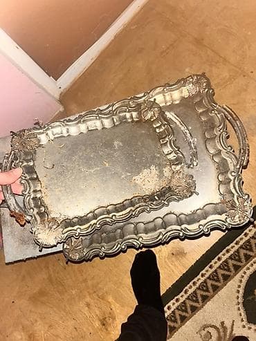 Padnos Metal servis qabları – 2 ədəd - Material: döymə metal/alaşım -