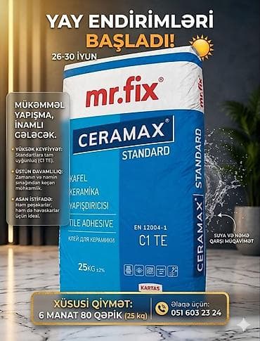Məhsullar: - Mr.Fix CERAMAX ULTRA (C2 TE, EN 12004-1) – yüksək — 2