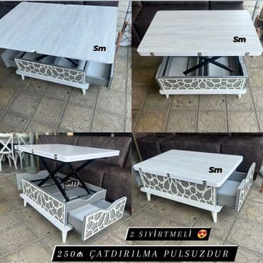 açılan stollar: Jurnal masası, Yeni, Açılan, Dördbucaq masa — 3