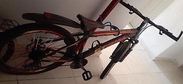 STRIM brendli dağ velosipedi - Rəng: qara üzərində qırmızı-sarı