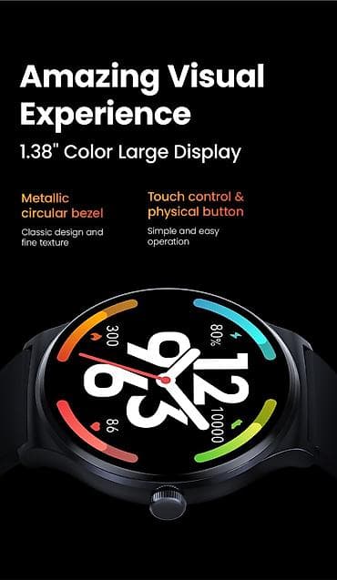 smart bison: Yeni, Smart saat, Haylou, rəng - Göy — 8