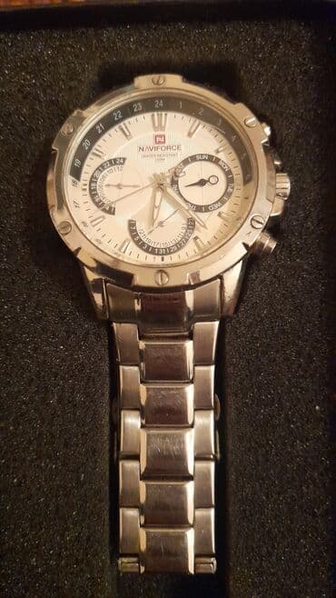 ag saat: Yeni, Qol saatı, NaviForce, rəng - Ağ — 1