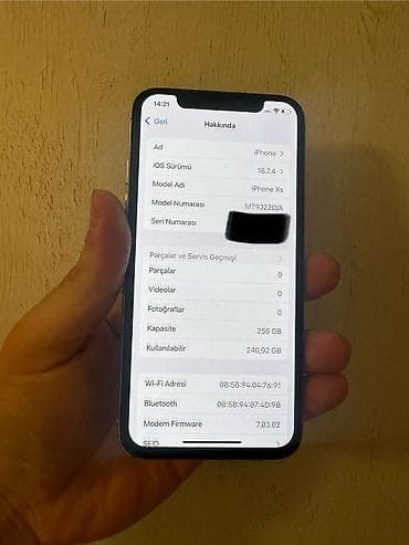 ayfonlar ucuz: IPhone Xs, 256 GB, Ağ — 6