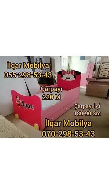 Qız üçün, Yeni, Çarpayı, Bazasız, Matrassız, Siyirməsiz