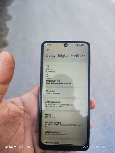 Apple iPhone: Poco X5 5G, 256 GB, rəng - Mavi, Sensor — 6