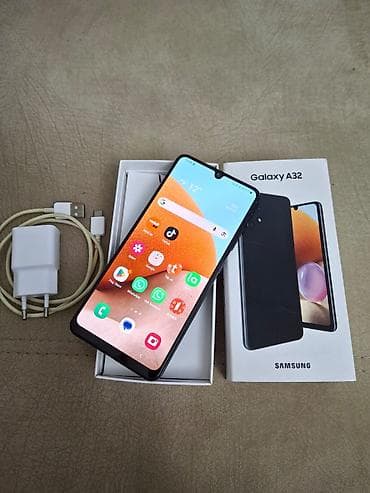 samsung a32 ekran: Samsung Galaxy A32, 64 GB, rəng - Qara, Barmaq izi — 1
