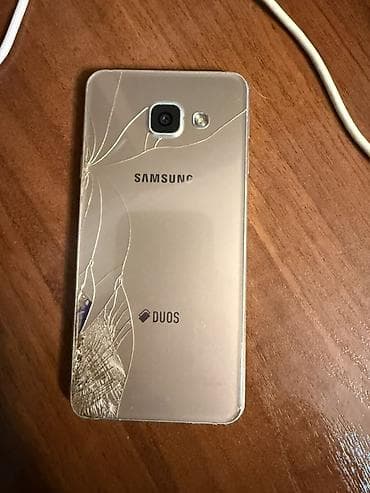 predator helios 300: Samsung Galaxy A3 2016, 16 GB, rəng - Qızılı, Qırıq — 2