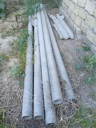 Azbest kanalizasiya trubaları 6 ədəd. diametri 100mm-uzunluqu 4 m — 1