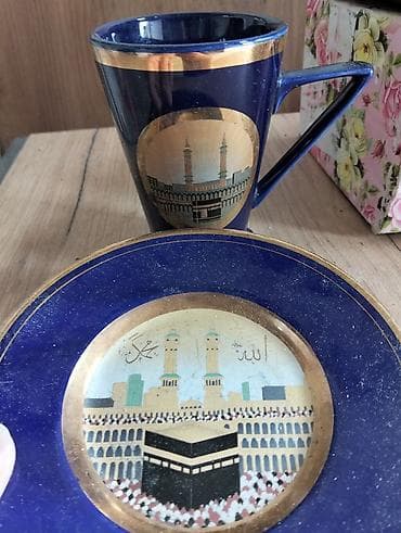 mis caydan: Çay dəsti, rəng - Göy, Keramika — 3