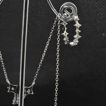 1 qram gümüşün qiyməti 2021: Dəstə daxildir: Kulon, Üzük, Sırğa, Gümüş — 2