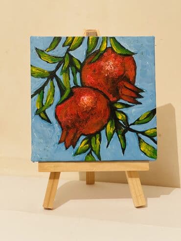 Narlar Mini kətan, molbertlə Hazırda stokda var 10x10sm Çatdırılma