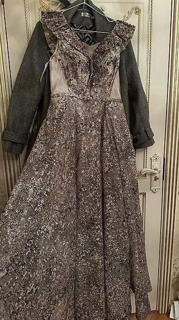 tul donlar: Şampan-çəhrayı rəngdə zərif ziyafət/nişan geyimi - Model: Uzun — 3