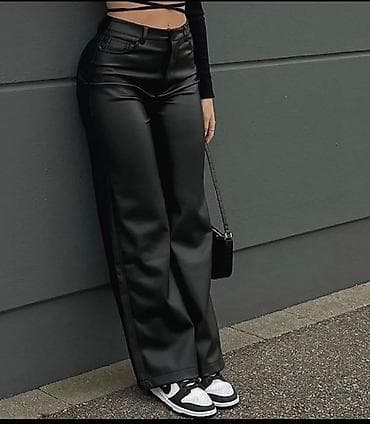 deri salvar modelleri: Şalvar, S, rəng - Qara — 1