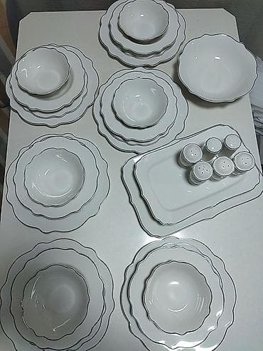 madonna servisler: Nahar dəsti, rəng - Ağ, Farfor, 12 nəfərlik, Türkiyə — 2