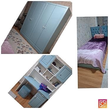 Oğlan və qız üçün, İşlənmiş, Təknəfərlik çarpayı, Dolab, Yazı masası — 1