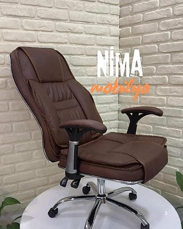 Ofis dolabları: Yeni, Təkərli, Qolları tənzimlənir, Dəri — 4