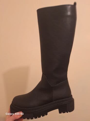 детские зимние сапоги: Ботфорты, Размер: 37, цвет - Черный, Новый — 3