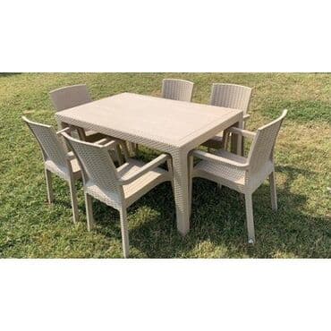 садовый стол: Türkiyə istehsalı🇹🇷
Rattan dəsti — 1