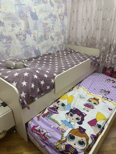 i̇kimərtəbəli uşaq çarpayılar: Oğlan və qız üçün, İşlənmiş, Çarpayı, Matras ilə, Siyirməsiz, Laminat — 5