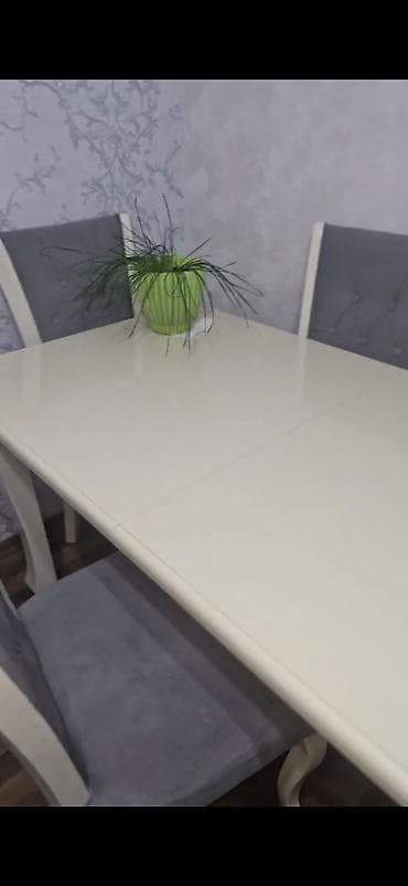 usdular: Açılmayan, Dördbucaq masa, 6 stul — 4