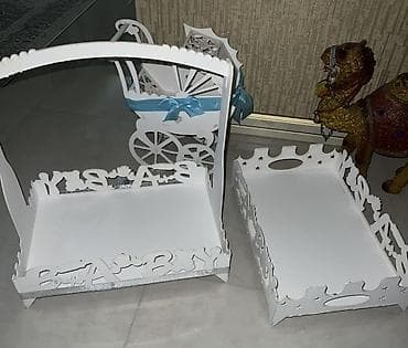3 birinde printer: Xonca dəsti – körpə üçün (qiz-oglan) Bir defe islenib ve lenti — 1