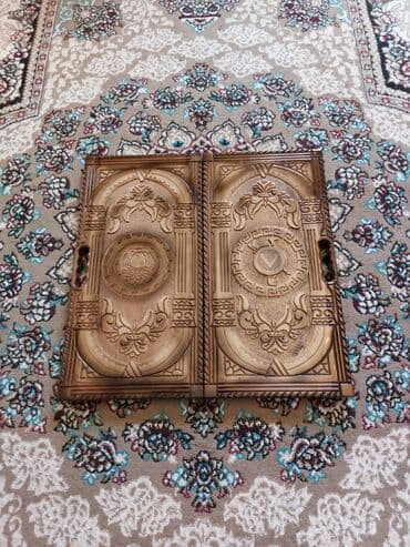 BMW: Taxta nərd-şahmat lövhəsi - Material: massiv taxta, yandırma və — 5