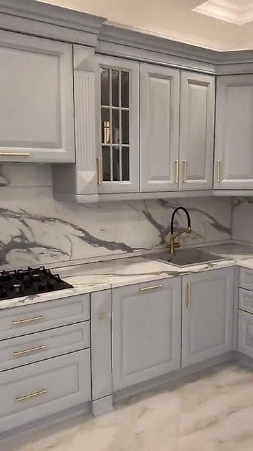 Кухонный гарнитур на заказ, Самозакрывающие петли, Ламинат простой, Нет кредита, Бесплатная доставка