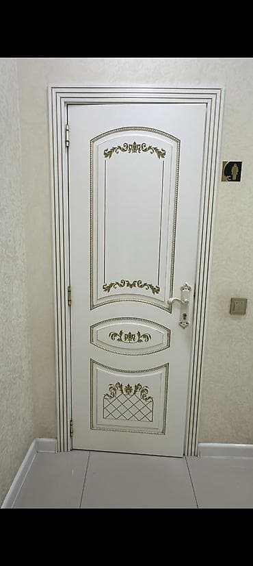 tek yatag: İşlənmiş Otaq qapısı 90x205 sm Zəmanətli, Ünvandan götürmə — 1