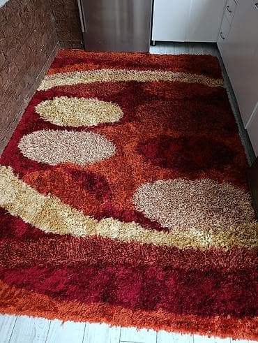 oval xalca: Şaggy xalça – qalın, yumşaq tükə malik, müasir dizayn - Növ: şaggy — 1