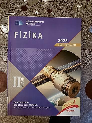 kub hesablama: Məhsul: Fizika 2025 – Test Toplusu (Hissə II) Nəşriyyat/İnstitut — 1