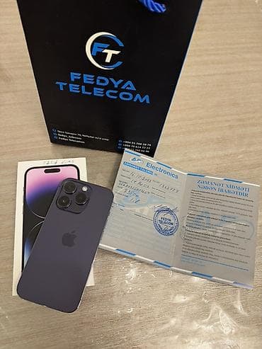windows 10 pro: IPhone 14 Pro, 512 GB, Deep Purple, Zəmanət — 1