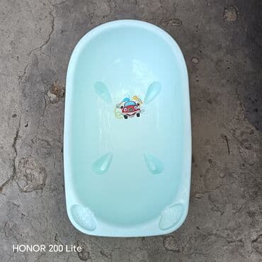 детские комплекты с бриджами: Uşaq vannası - Rəng: açıq mavi/mentol - Material: möhkəm plastik - — 1