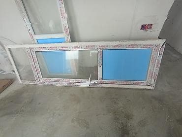 islenmis qapi pencere: PVC pəncərə dəsti – ASPEN profilli - Material: PVC, ASPEN profil — 1