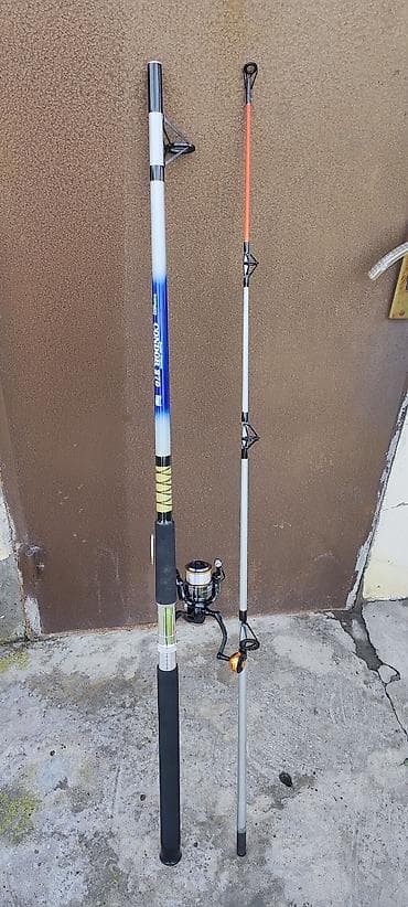 balıqcı stulu: Balıqçılıq seti – qamış və makara - Qamış: Bando ARG Condor 270 - — 2