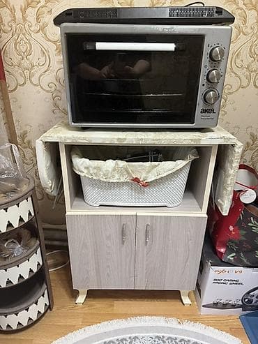 mikro dalgali soba: Duxovka Akel, Elektrik, rəng - Gümüşü, Ayrıca dayanan, İşlənmiş — 3