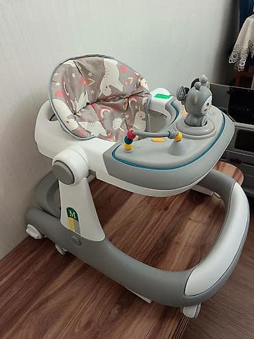 aş buludu: Uşaq gəzdirəni / yürüteç təzədi - Rəng: boz-ağ korpus, naxışlı yumşaq — 2