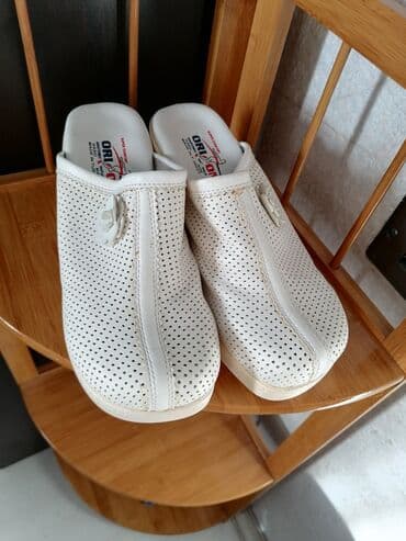 Tərliklər: Сабы белые, медицинские, из натуральной кожи, очень удобные на ногах — 3