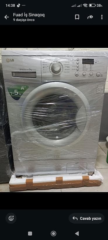 kohnə paltaryuyan: Paltaryuyan maşın LG, 5 kq, Avtomat, Qurutmasız — 2